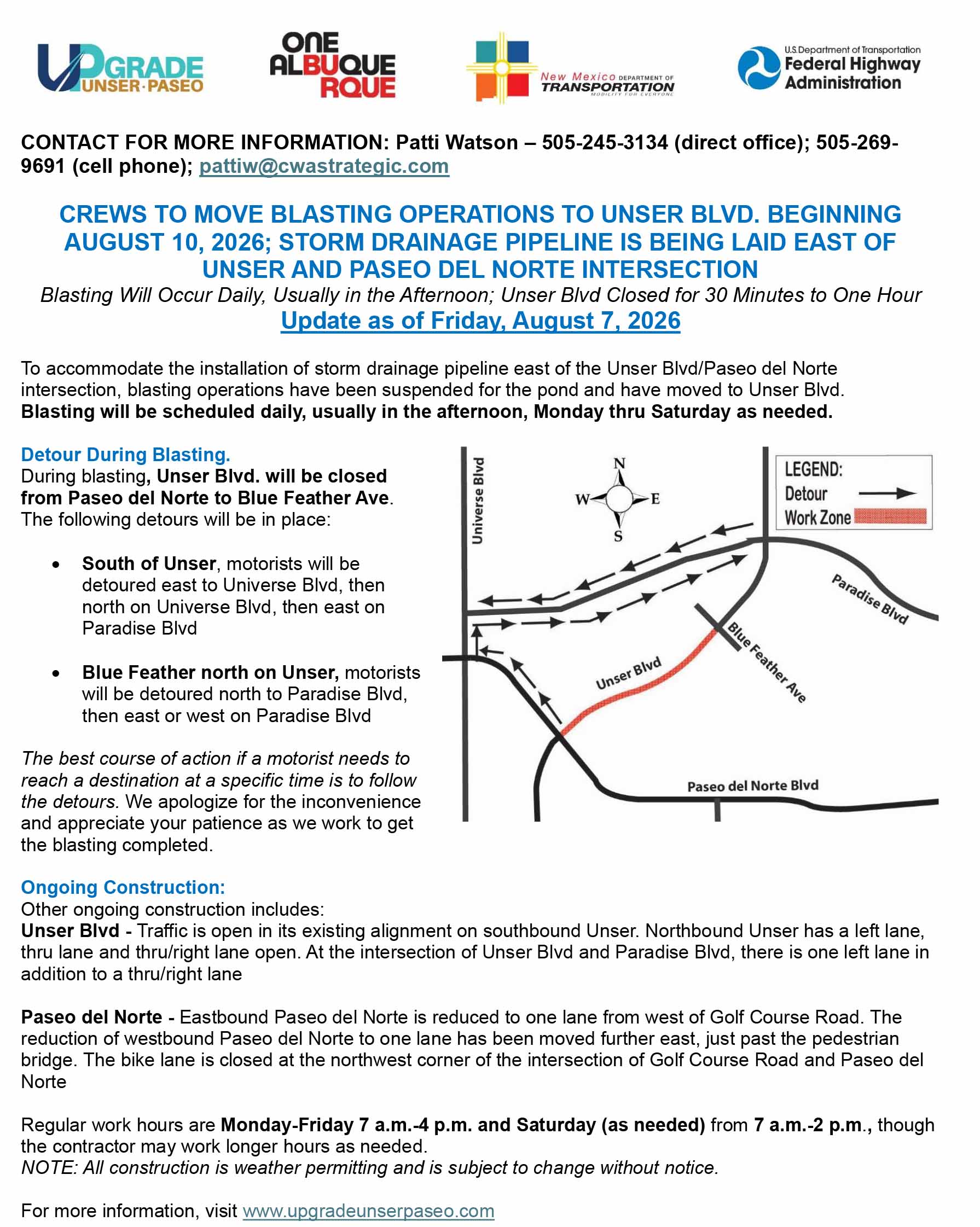Construction Update July 7 2026