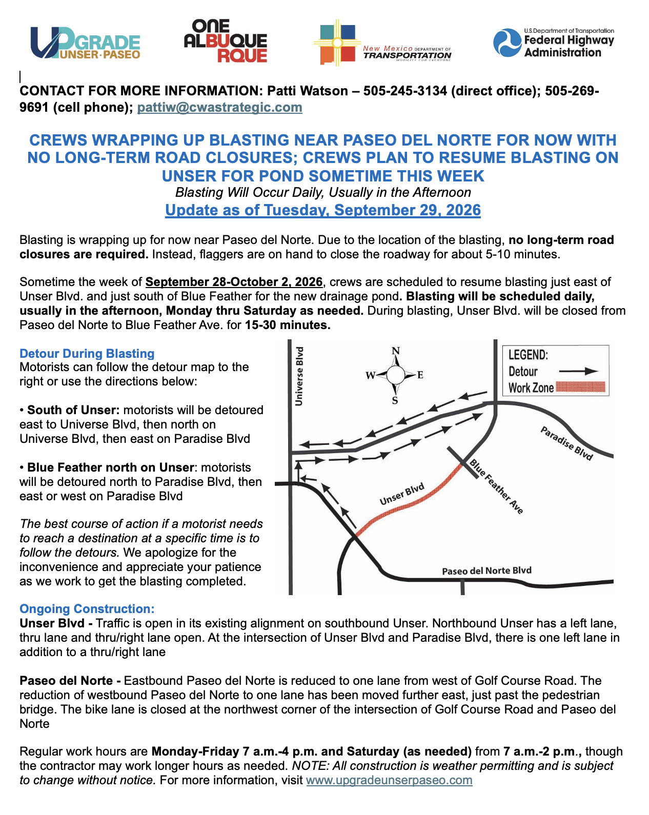 Construction Update 9-29-26